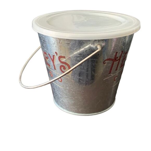 Vintage Hershey's Chocolate World Chicago Tin Pail Bucket Sweet Nostalgic Treat - Picture 11 of 13